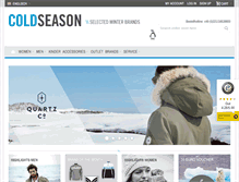 Tablet Screenshot of coldseason.com